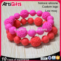 Bracelet de perle faisant des bracelets en gros faits sur commande de perle de silicone de mode pour des femmes